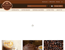 Tablet Screenshot of kingdomcoffee.com